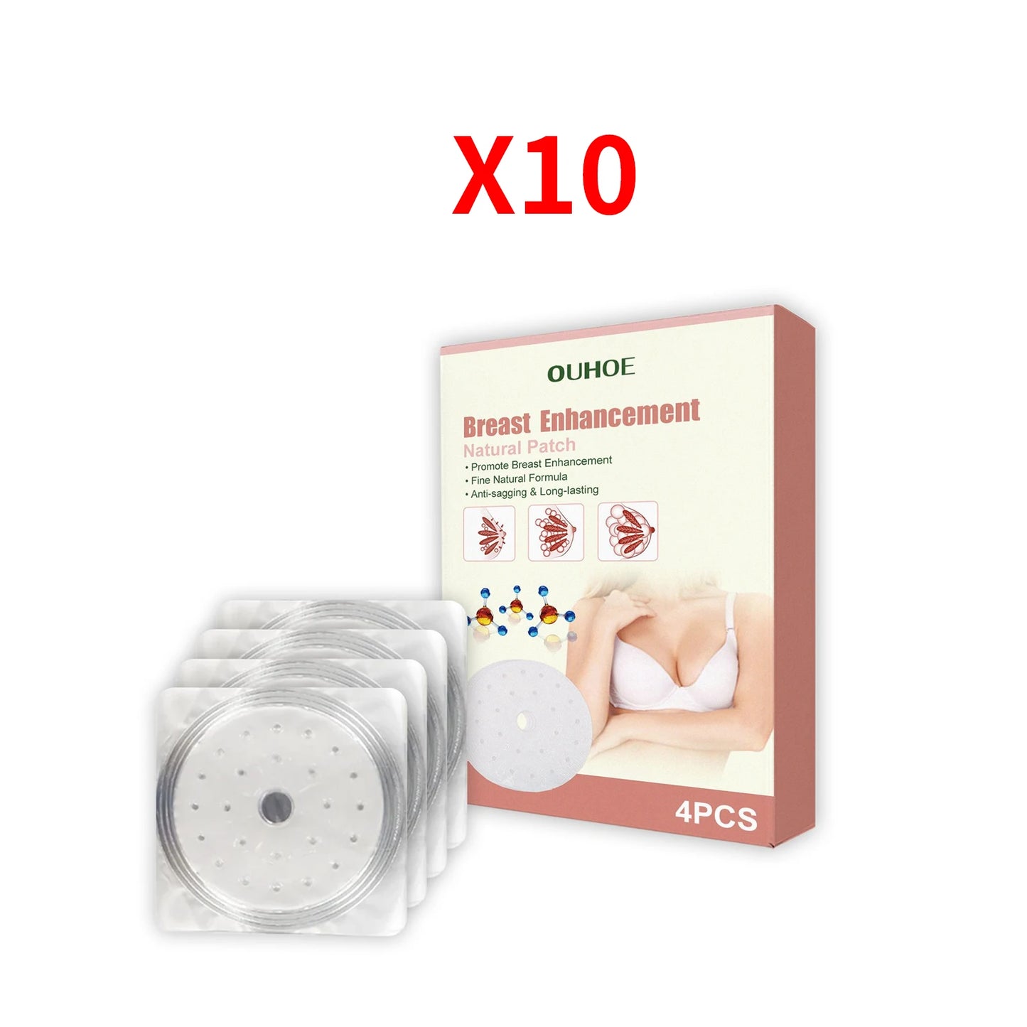 Breast Enhancement Patch Anti-Sagging Collagen Bust Augmentation Enlargement Big Boobs Growth Firming Lifting Plumping Chest Pad