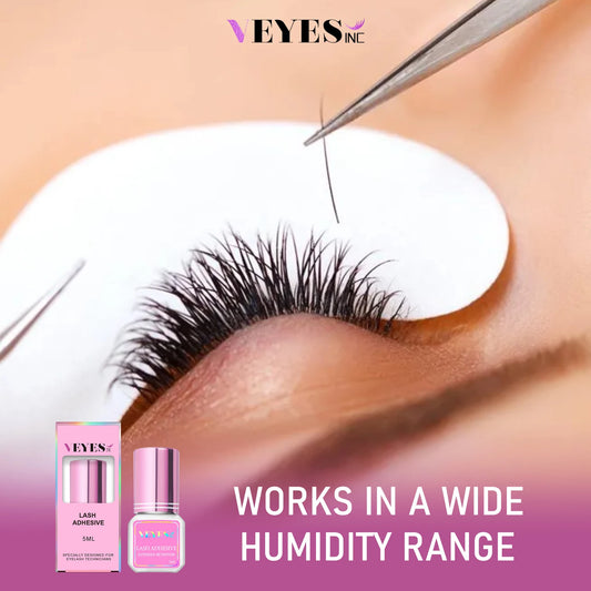 VEYES INC Eyelash Extension Glue 0.5-1 Sec Drying (0.17fl.oz / 5ml) Up to 8 Weeks Retention Adhesive Salon Use for Lash Tech