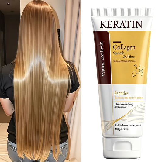 Keratin Collagen Hair Mask with Argan Oil, Intense Smoothing & Shine Hair Care