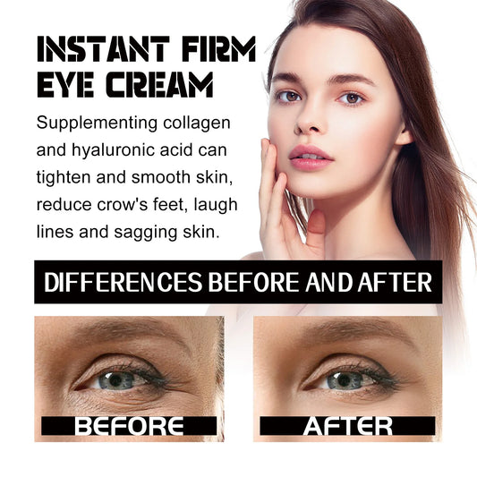 Hoygi Eye Firming Cream Fade Fine Lines Lightening Dark Circles Anti-aging Hydrating Reduce Wrinkles Lifting Eyes Collagen Cream