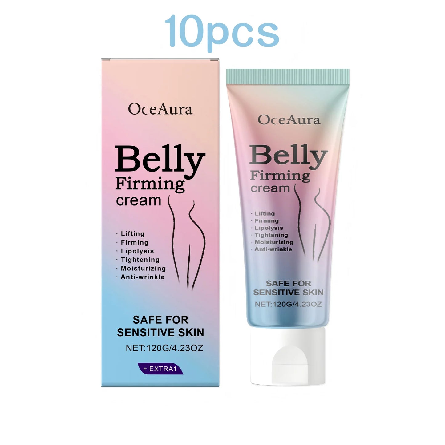 Oceaura 120g Firming Belly Cream Fat Burning Improve Sagging Skin Tighten Abdomen Slimming Lose Weight Abdominal Shaping Cream