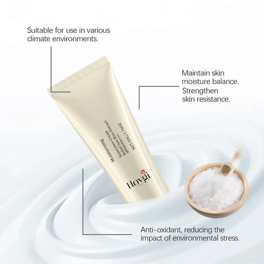 Hoygi Moisturize Sunscreen Cream Non-greasy Prevent UV Lasting Hydrating Soothing Smoothing Face Sunscreen Cream for Summer