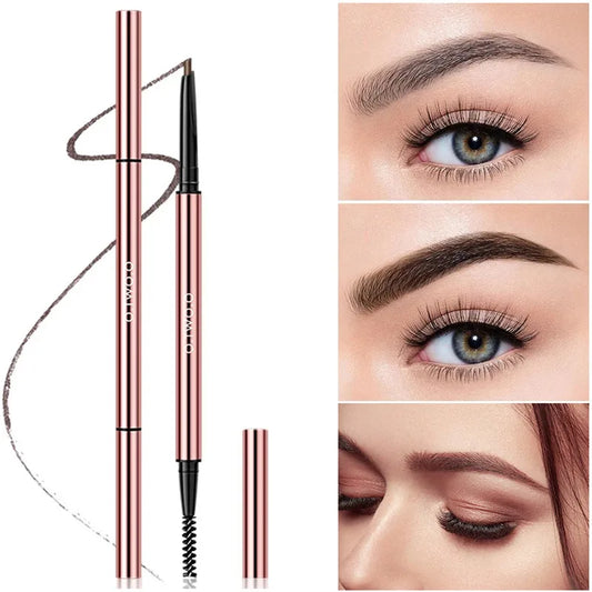 O.TWO.O 6 Colors Ultra Fine Waterproof Natural Long Lasting Paint Tattoo Eyebrow Black Brown Eyebrow Pencil With Brush Makeup