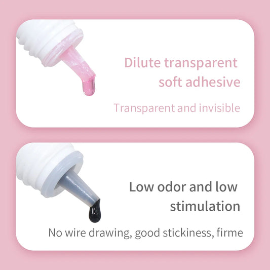 GLAMLASH Eyelash Extension Glue Individual False Lashes Black Adhesive Kit for Professional Use 0.3-2 Sec Dry Time