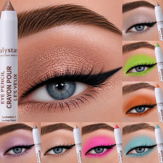 1Pc Eyeshadow Stick Matte and Shimmery Highlighter Perfect for 3D Eye Makeup Waterproof Sweatproof Eye Painted Stick