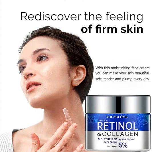 Retinol Anti-Aging Cream,Wrinkle Removal & Firming Face Moisturizer,Brightens Skin,Lifts & Smooths Fine Lines,Whitening Effect
