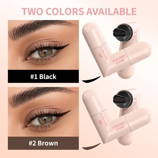 Waterproof Super Quick Eyeliner Fast Drying Liquid Eyeliner Smooth Easy Coloring Long Lasting Eye Liner Stamp Natural Eye Makeup