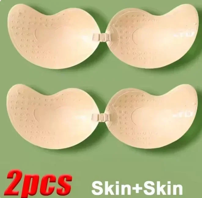 Invisible Strapless Adhesive Stick Bra Breast Tape Push Up Bras Women Lingerie Seamless Silicone Nipple Covers Bralette Pasties