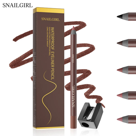 Eyeliner Pen, Waterproof And Sweatproof, Long Lasting Smudge ProofHard Refill Eyebrow Pencil