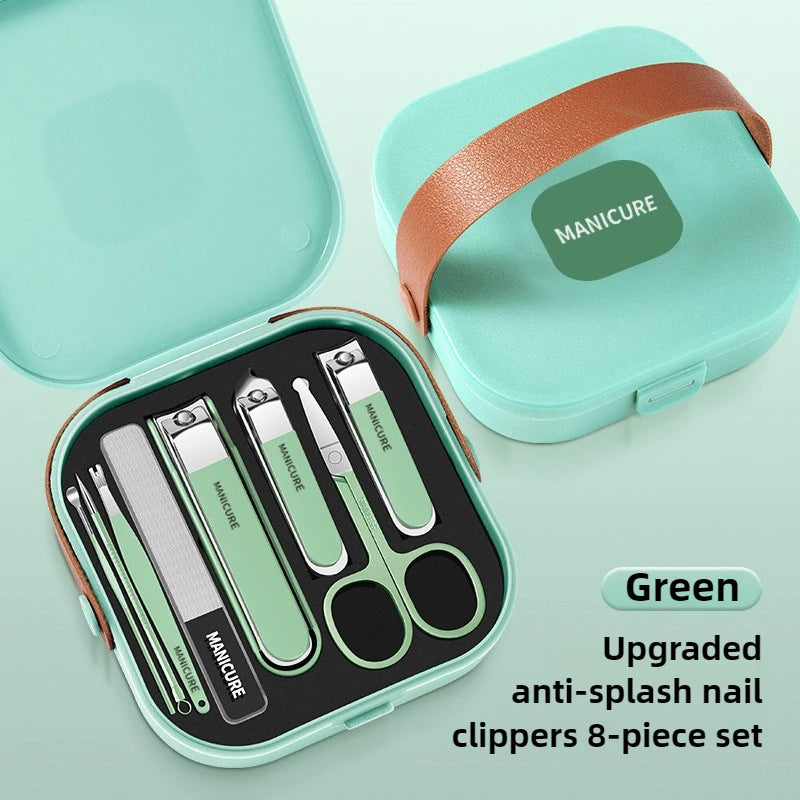 Manicure Kit Stainless Steel Sharp Durable All in One Nail Tools Portable Nail Clipper Set