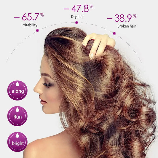 Hair Styling Serum for Frizzy & Dry Hair Rose Essence Oil Capsules Leave-in Anti Frizz Conditioner Repairs Dry, Damaged Hair