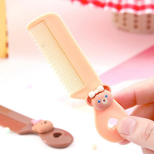 Hair Comb Smooth Handle Cartoon Children's Comb Newborn Hair Cleaning Supplies Infant Comb Head Massager Baby Care Accessories