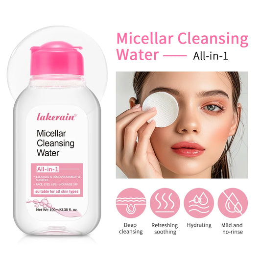 100ml Garnier Micellar Water Hydrating Facial Cleanser Deep Makeup Remover Cleaning Water Refresh Hydrate Cleansing Skin