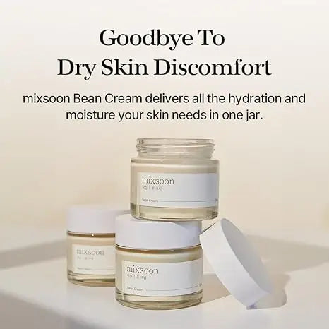 mixsoon Bean Cream - Intensive Moisture Face Cream For Smooth, Nourished Skin, Pore & Sebum Care - Korean Skincare For Glass