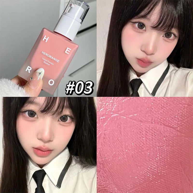 Melt Skin liquid blush monochrome matte Hold makeup Lift Color Korean young sister White Blush cream