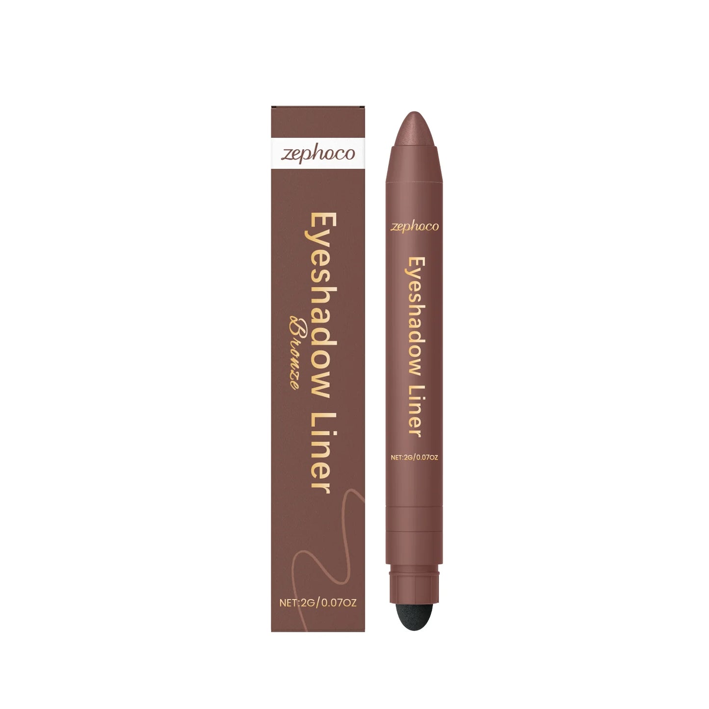 2in1 Eyeliner Pen Smudge Proof Waterproof Formula Long Lasting Wear Beginners Daily Makeup Smooth Application Eye Shadow Liner