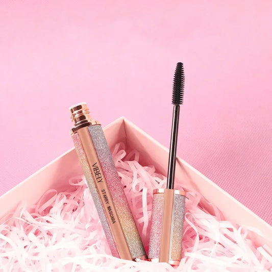 4D Starry Sky Mascara Makeup Lengthening Eyelash Extension Waterproof Fast Dry Long-wearing Lasting Mascara Big Eyes Cosmetics
