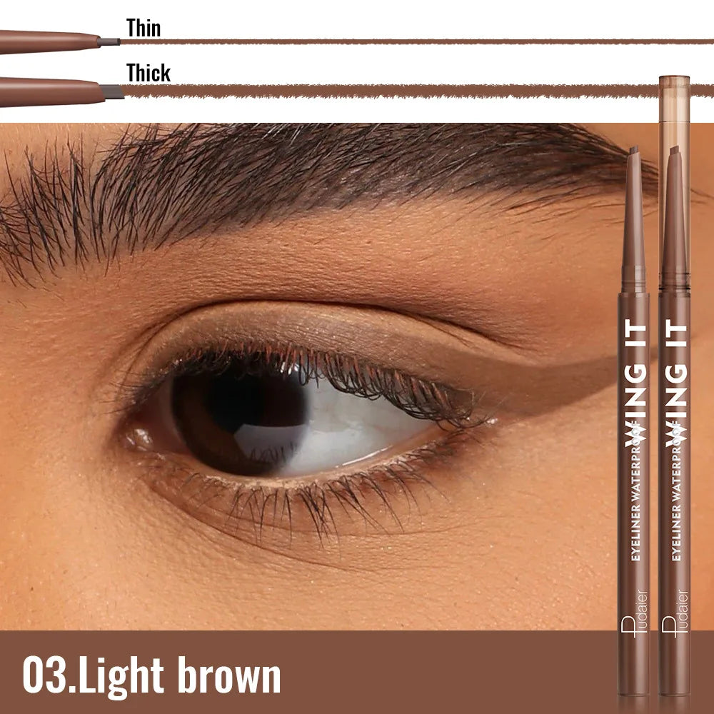 6 Matte Gel Eyeliner Pencils Waterproof Long Lasting Makeup Beginner Friendly Smooth Gel White Green Blue Brown Black Eyeliner