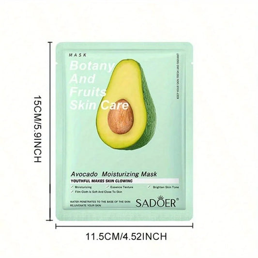 10pcs Botany & Fruit Sheet Mask Set | Hydrating and Refreshing Facial Skincare Variety Pack