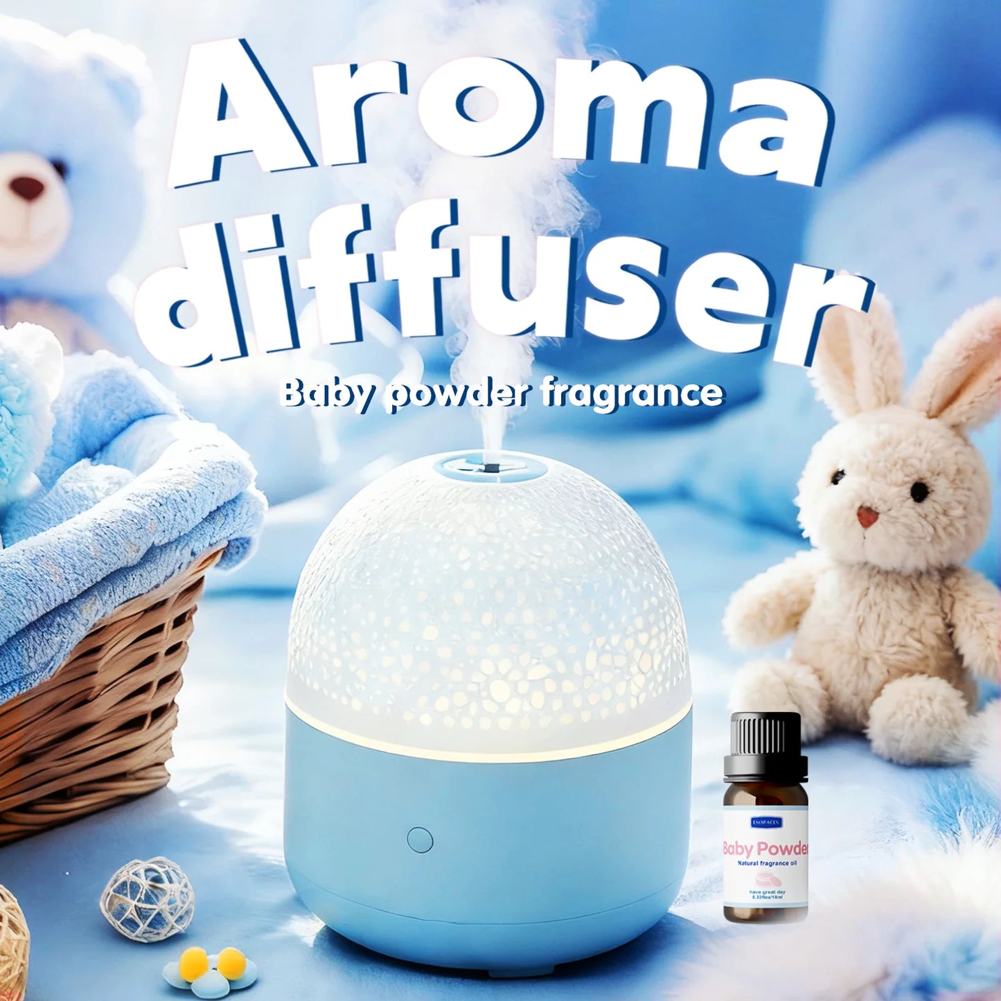 10ml Baby Powder Essential Oil Long Lasting Fragrance Oil Warm Sweet Scent Bodycare Massage Oil Gift For Friends