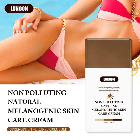 Natural Self Tanning Lotion Enhances Skin Melanin Bronzer For Face And Body Prevents Sunburn Sunless Tanning Cream