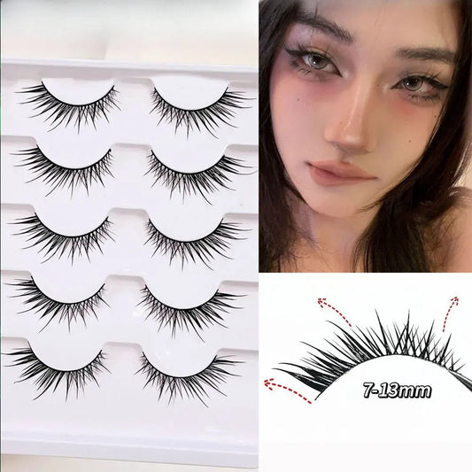 Fox Lash Clusters False Eyelashes Winged Lashes Clusters Manga Lashes Diagonal Flare Eyelashes Faux Cil Eye Lashes