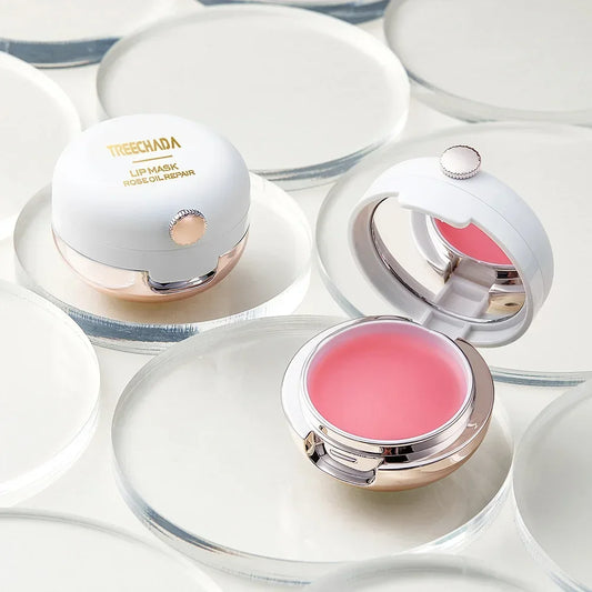 Original Genuine Thailand TREECHADA Rose Sleep Lip Gloss Mask Moisturizes Nourishes Lighten Lip Lines Lip Mask Anti-wrinkle