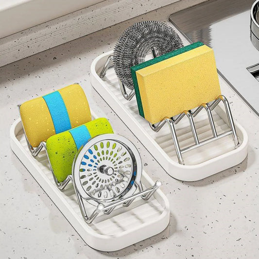 Wavy Soap Dish for Shower, Stainless Steel Shampoo Bar Holder with Removable Drip Tray, Self Draining Quick Dry Bar Soap Holder
