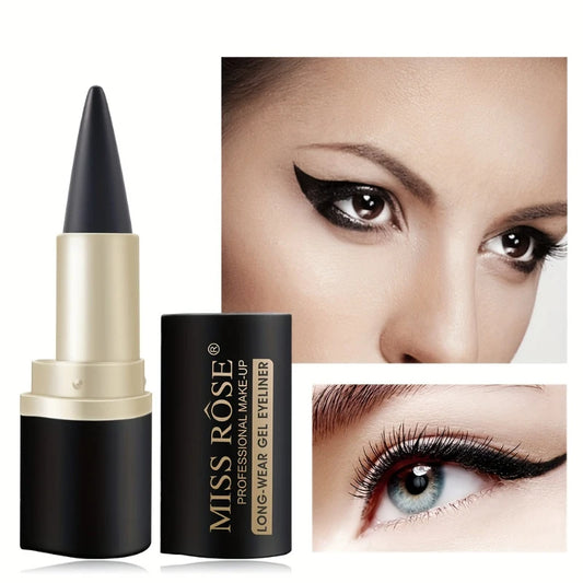 Matte Waterproof And Smudge Proof Eyeliner Balm Black Single-head Solid Eyeliner Balm Make-up for Women Cosmetics