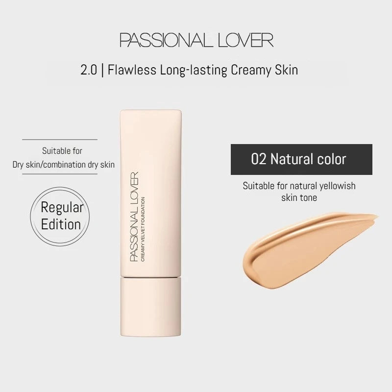 Passional Lover Liquid Foundation Concealer Matte Soft Waterproof BB Cream Oil Control Longlasting Face Base Makeup For Dry Skin