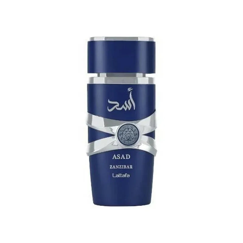 Asad Zanzibar by Lattafa for Men Eau de Parfum Spray 3.4 Oz 100 Ml Brand New Box