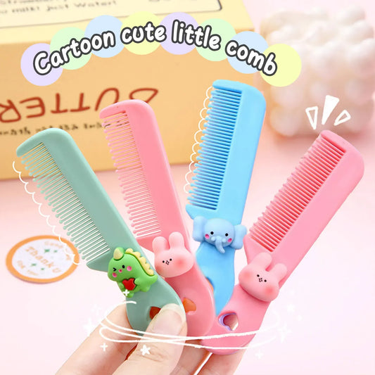 1PCS cute children's comb special portable small comb for newborns, safe and scratch-resistant cute baby comb