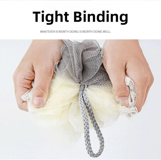 Shower Loofah Bath Sponge, Shower Pouf Balls for Body Wash, 45G Loofah Exfoliating Body Scrubber Mesh Shower Puff for Men Women