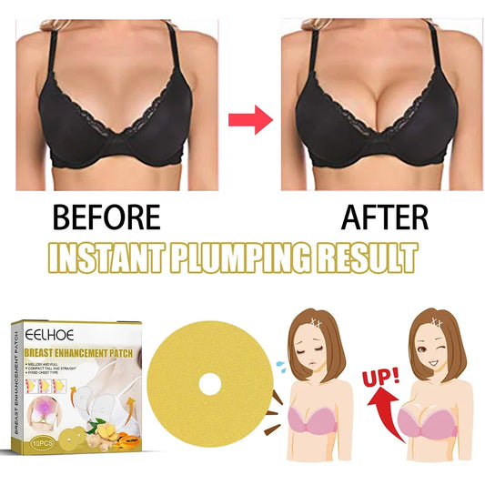 10-30pcs Breast Enhancers Pads Ginger Plant Ingredients Sexy Breast Lifting Firming Large Bust Chest Pastes Breast Patches Care