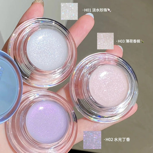 Judydoll Highgloss Balm Water Light Moisturizing Hydrating Blush Cream Luminous Shimmer Fine Flash Cream Face Brighten Makeup 6g