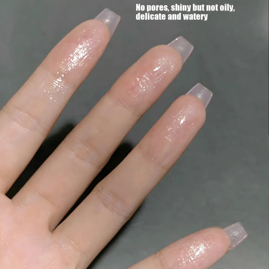 Wet and shiny! Highlighter stick brightens the eyes and contours the eyes with pearlescent silkworms to create a natural and thr