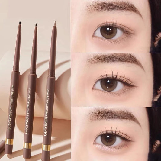Black Brown Eyeliner Gel Pen 2 Colors Long-lasting Waterproof Aegyo Sal Lying Silkworm Eye Liner Matte Under Eye Pencil Makeup