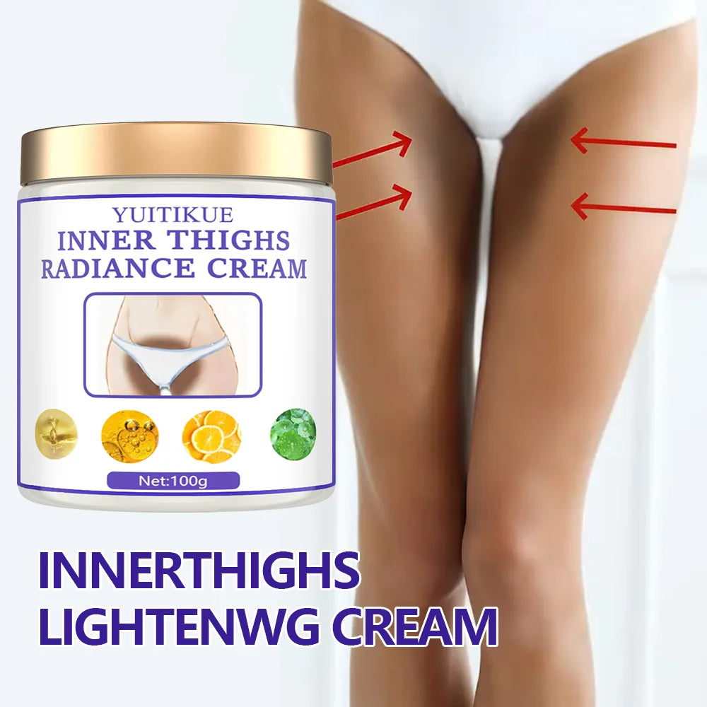 YUITIKUE Vitamin C Body Brightening Cream 100g - for Inner Thighs, Underarms & Private Areas, All-Over Radiance