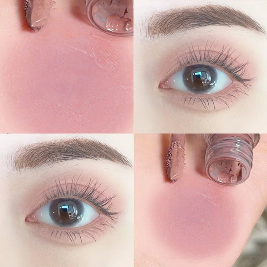 Low Saturation Matte Liquid Eye Shadow Blush Waterproof Easy To Color Brightening Natural Contouring Eyeshadow Pigment Makeup