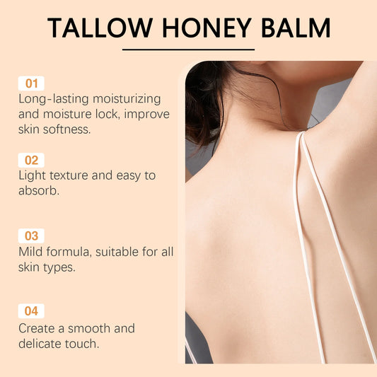 Tallow Honey Cream Glow Hydrating Skin Improve Elasticity Soft Bleaching Improve Dullness Firming Face Body Moisturizer Lotion