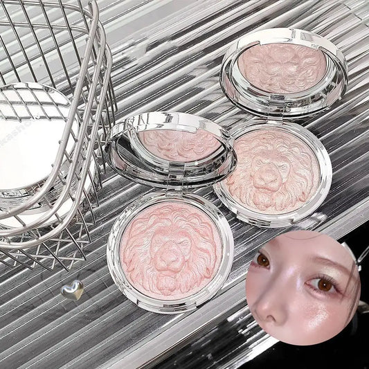 Moonlight White Highlighter Palette Shimmer Diamond Brighten Contour Natural Long-lasting Daily Face Makeup Cosmetics