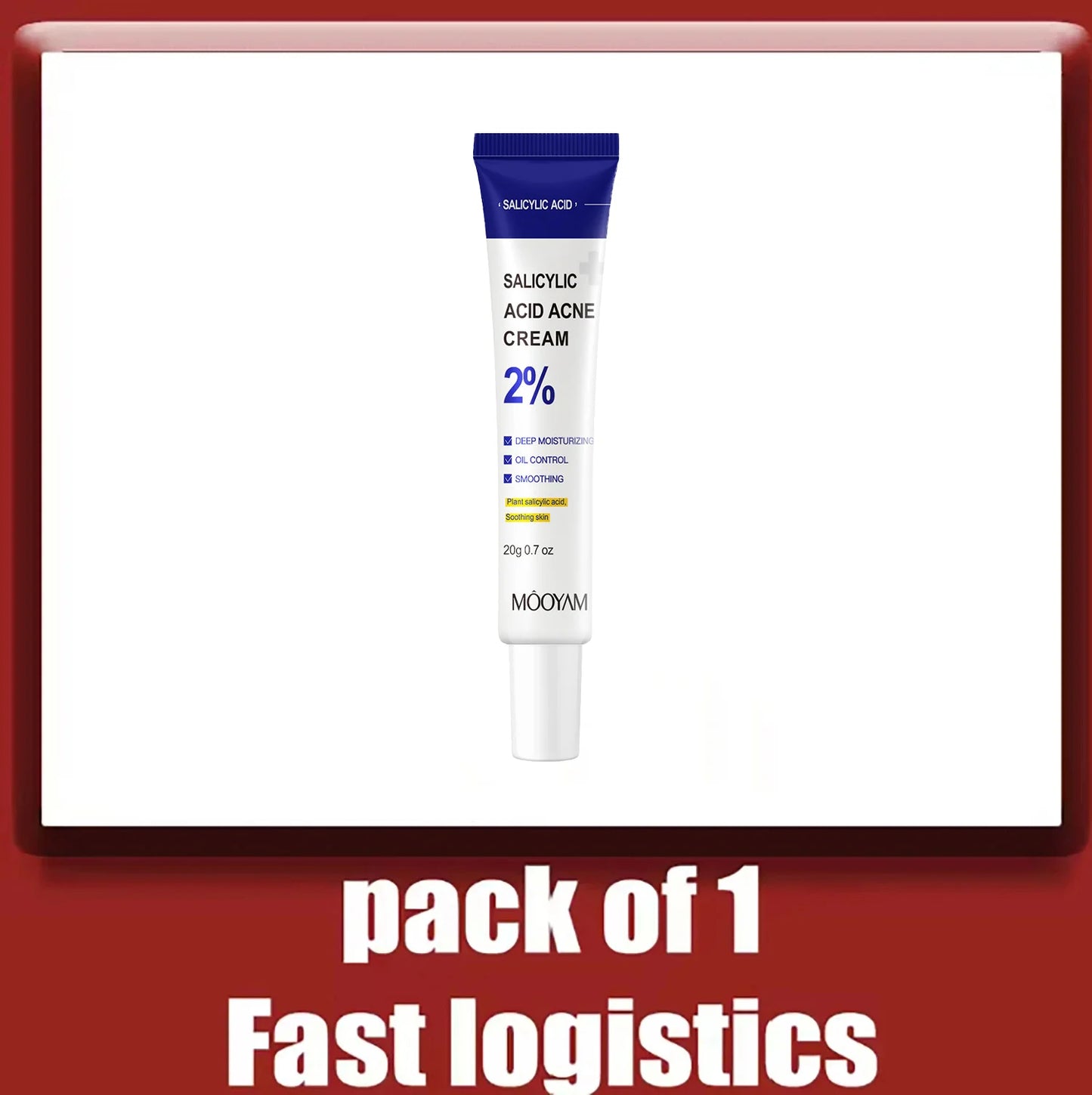 Salicylic Acid Acne Treatment Cream, Gentle Moisturizing Cream