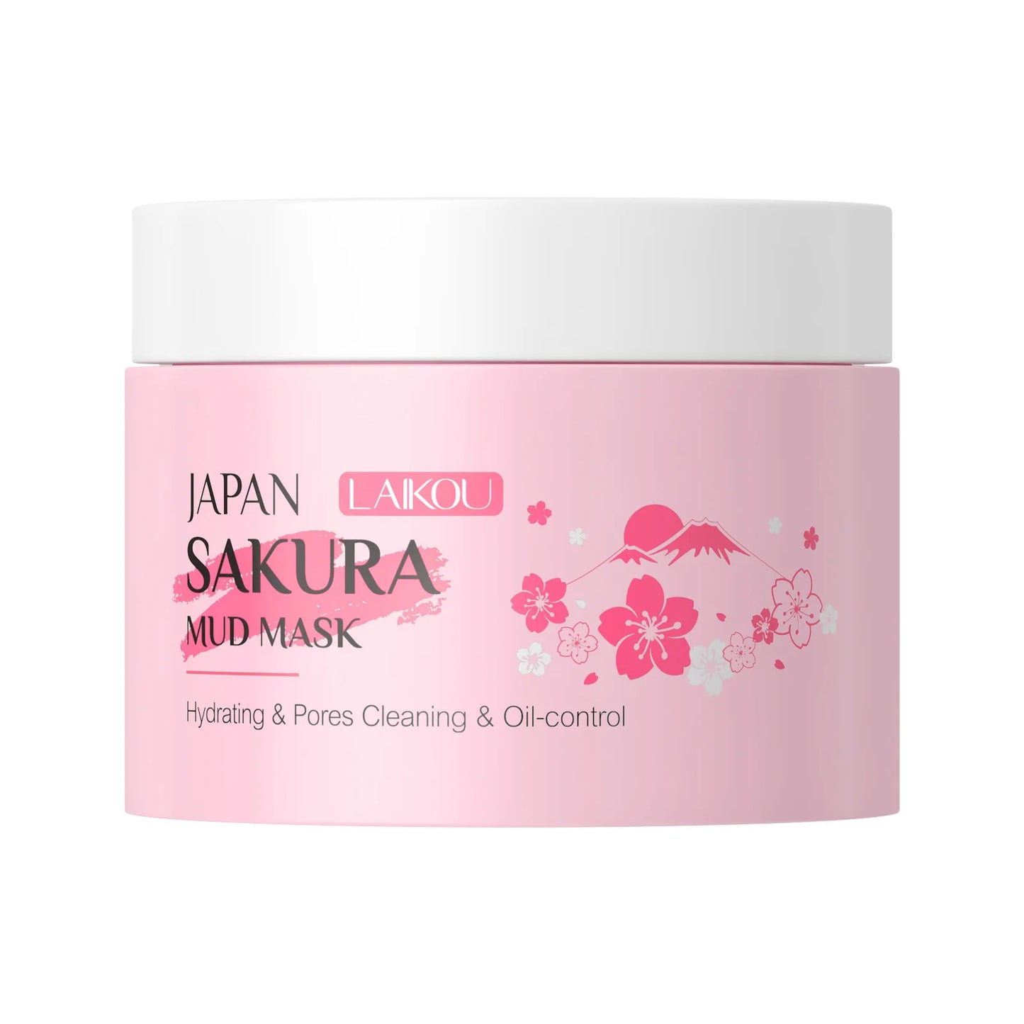 LAIKOU Sakura Clay Mask 25g/90g Deep Cleansing Oil Control Blackhead Removal Moisturizing Brightening Facial Skin Care