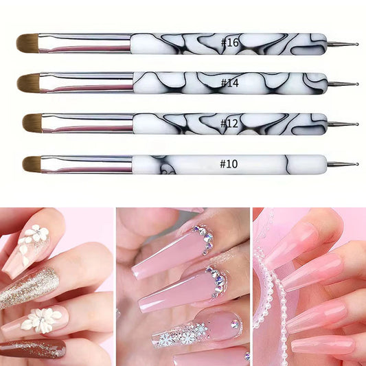 Dual-Ended Nail Art Brushes And Dotting Pens Set, Professional Manicure Detailing Tools, French Nail Art Pen Kit