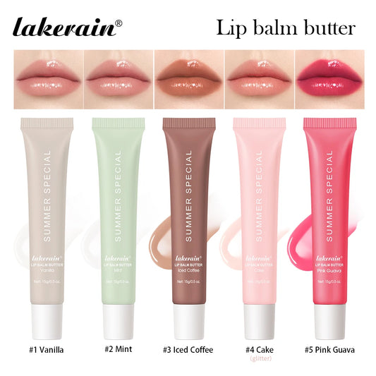 Summer Lip Balm Moisturizing Mirror Lip Gloss Lip Vanilla Mint Iced Coffee Cake Smell Lipstick Transparent Lip Oil Makeup
