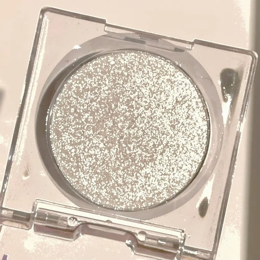 Monochrome White Shiny Highlighter Palette Gorgeous Glitter High Gloss Long Lasting Pearlescent Shimmer Brighten Bronzers Makeup