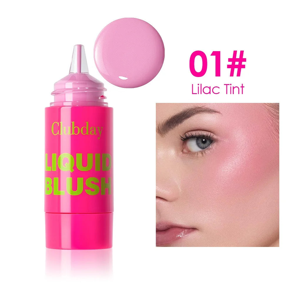 Liquid Pearlescent Blush Hydrate All Day Air Cushion Press Face Cheek Tint Moisturized Long Lasting Rouge Cheek Contour Makeup