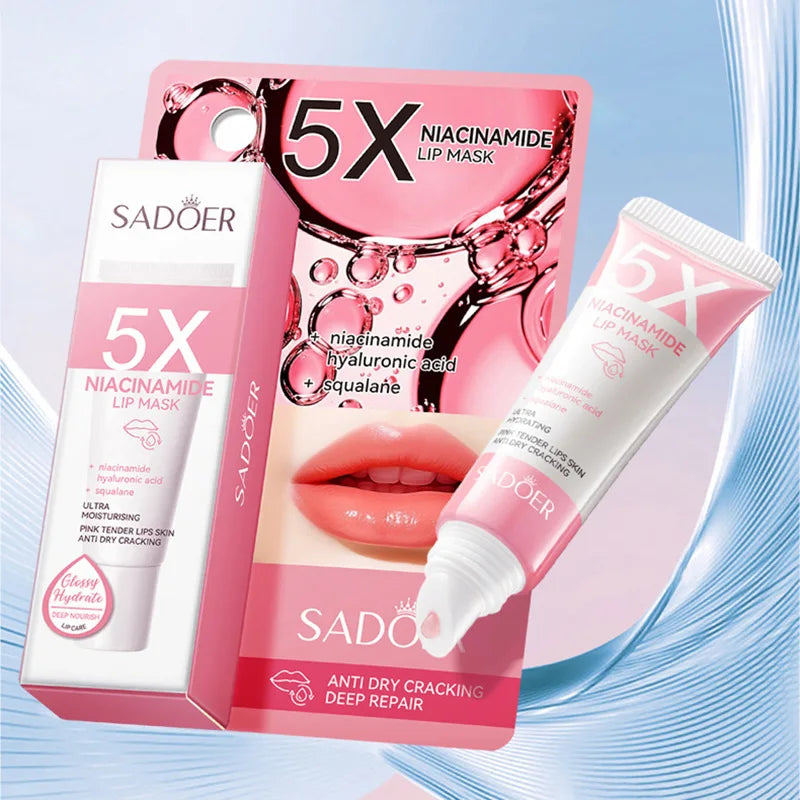 SADOER Moisturizing Lip Mask Lips Plump Nourishing Hydrating Anti Wrinkles Lip Plumper Cream Lipstick Beauty Koera Skin Care