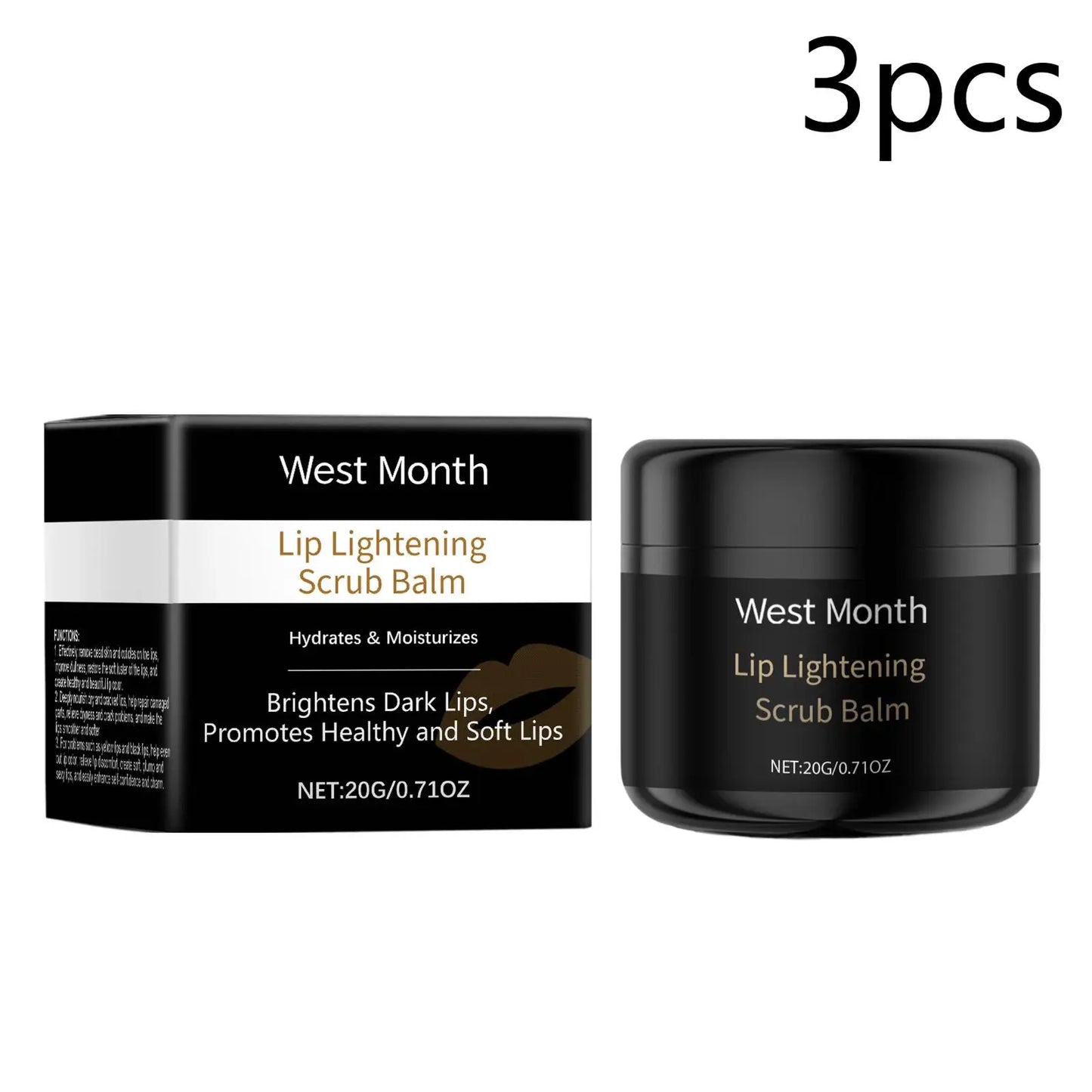 Lip Exfoliating Scrub, Nourishing & Moisturizing for Dry Chapped Lips, Gentle Sugar Lip Polish