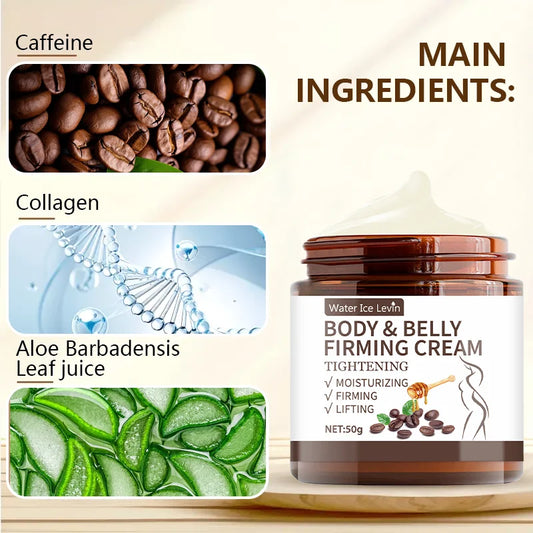 Abdominal Control Firming Cream - 60g, Plant Extract Deep Moisturizing and Moisturizing, Alcohol-Free, Suitable for All Skin Types, No Spices, Enhances Skin Elasticity